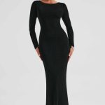 Anastassia Maxi Dress - Black - Image 10
