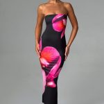 Allegra Midi Dress - Black Floral Print - Image 4