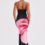 Allegra Midi Dress - Black Floral Print - Image 5