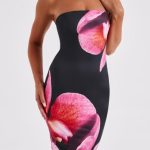 Allegra Midi Dress - Black Floral Print - Image 6