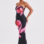 Allegra Midi Dress - Black Floral Print - Image 7