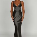 Shae Maxi Dress - Charcoal - Image 10