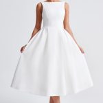Clarabella Midi Dress - Ivory - Image 13
