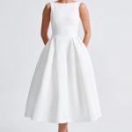 Clarabella Midi Dress - Ivory - Image 14