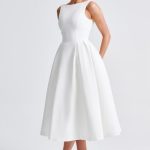Clarabella Midi Dress - Ivory - Image 15