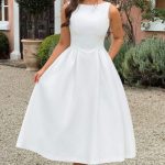 Clarabella Midi Dress - Ivory - Image 18