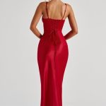 Shae Maxi Dress - Red - Image 2