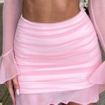Maisie Mini Skirt - Blush - Image 9