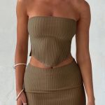 Jaz Mini Skirt - Mocha - Image 4