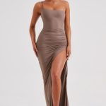 Zuri Maxi Dress - Chocolate - Image 6