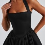 Cressida Midi Dress - Black - Image 5