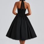 Cressida Midi Dress - Black - Image 8