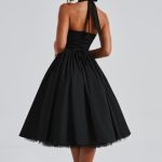 Cressida Midi Dress - Black - Image 12