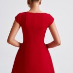 Lena Mini Dress - Red - Image 2