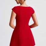 Lena Mini Dress - Red - Image 7