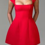 Lena Mini Dress - Red - Image 9