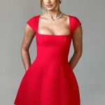 Lena Mini Dress - Red - Image 10