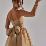 Katrina Mini Dress - Gold Sparkle - Image 6