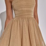 Katrina Mini Dress - Gold Sparkle - Image 7