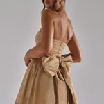 Katrina Mini Dress - Gold Sparkle - Image 9