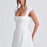 Lena Mini Dress - Ivory - Image 3