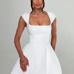 Lena Mini Dress - Ivory - Image 7
