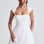 Lena Mini Dress - Ivory - Image 8