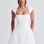 Lena Mini Dress - Ivory - Image 9