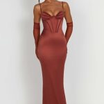 Onika Maxi Dress - Rust - Image 11