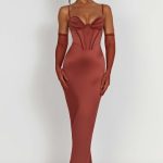 Onika Maxi Dress - Rust - Image 12