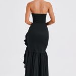 Angelina Maxi Dress - Black - Image 3
