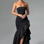 Angelina Maxi Dress - Black - Image 11