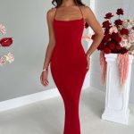 Talisa Maxi Dress - Red - Image 2