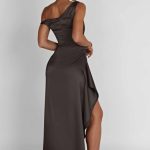 Juliene Maxi Dress - Charcoal - Image 2