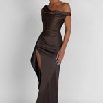 Juliene Maxi Dress - Charcoal - Image 4