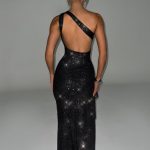 Genevieve Maxi Dress - Black Sparkle - Image 2