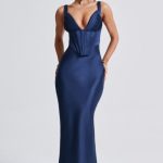 Shae Maxi Dress - Navy - Image 4