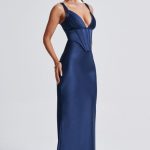 Shae Maxi Dress - Navy - Image 5