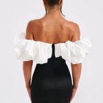 Allie Mini Dress - Black/White - Image 10