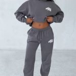 Studio Sweatpants - Charcoal/White
