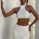 Margot Halter Top - Ivory - Image 3