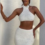 Margot Halter Top - Ivory - Image 8