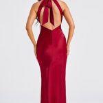 Etta Maxi Dress - Wine - Image 9