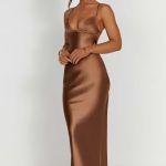 Fenty Maxi Dress - Chocolate - Image 3