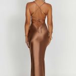 Fenty Maxi Dress - Chocolate - Image 4