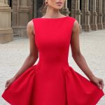 Yalina Mini Dress - Red - Image 2