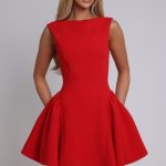 Yalina Mini Dress - Red - Image 13