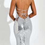 Atari Maxi Dress - Silver - Image 14