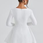 Megan Mini Dress - Ivory - Image 3