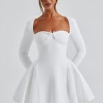 Megan Mini Dress - Ivory - Image 4
